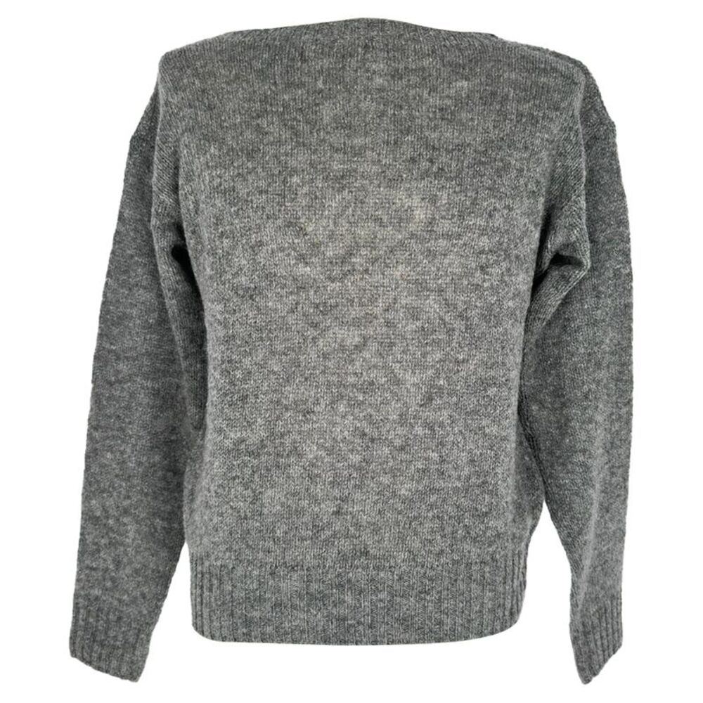 Prada Crewneck Sweater in Grey Virgin Wool